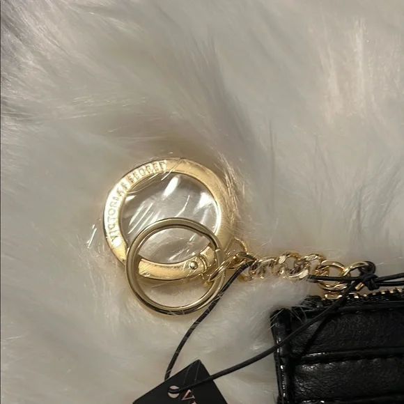 Victoria's Secret Black Card Holder with Gold Keychain - Picture 8 of 10